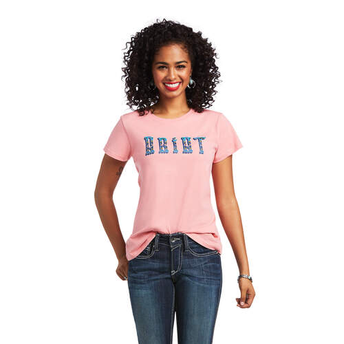 Womens REAL Kinship Tee, Peach Blossom [Size: L]