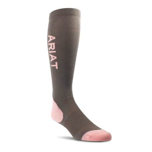 AriatTEK Performance Socks, Iron/Quartz Pink