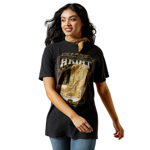 Ariat Womens Boot Cloche T-Shirt [Size: S] - main image