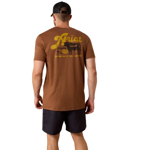 Ariat Mens BBQ Smoke Classic Fit T-Shirt, [Size: M] - main image