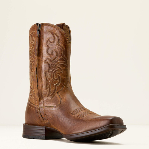 Ariat Mens Bodie Zip Up Square Toe, Honey Tan [Size: 12] [Width: EE] - main image