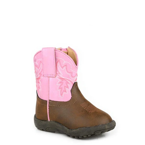 Roper Infant Cowbaby Gretchen Boots, Pink [Size: 4 (9-12months)] - main image