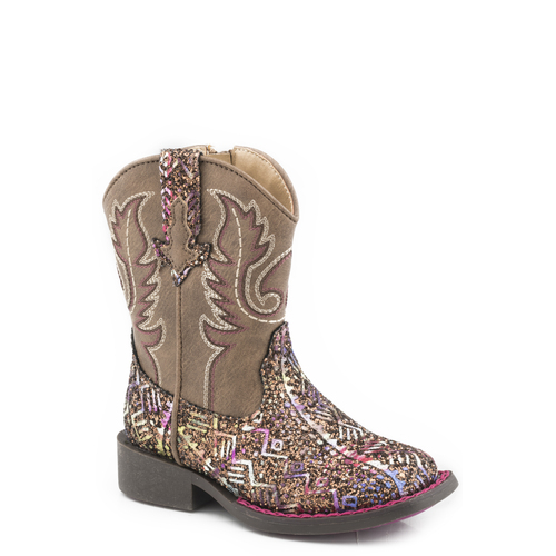 Toddler Glitter Aztec, Multi/Brown [Size: 6T]
