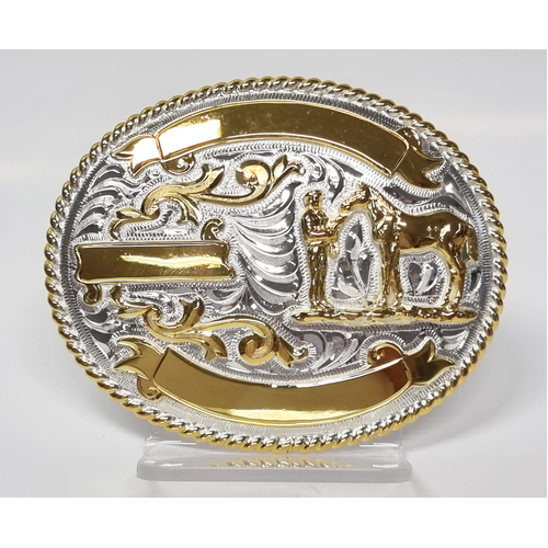Buckle Small 3 Ribbon, Halter Horse