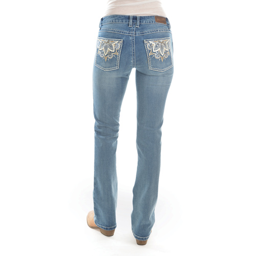 Womens Rock 47 Jeans, Moonshine [Waist Size: 34"]