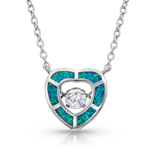 River of Lights Dancing Heart Necklace