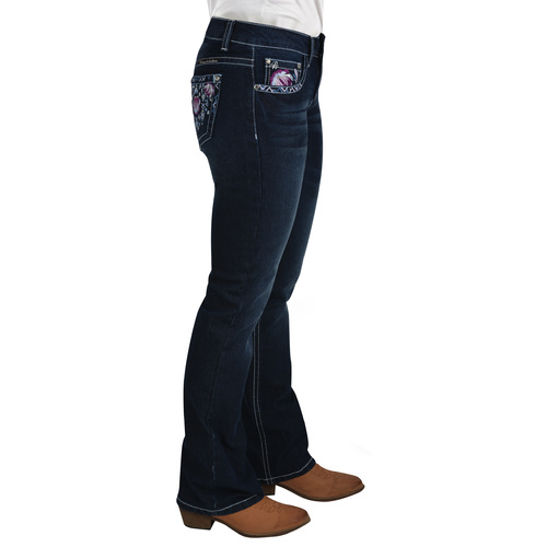 Womens Leah Boot Cut Jean [Waist Size: 6] [Leg Length: 32"]