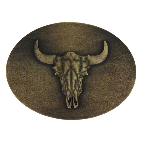 Heritage Defined Buffalo Skull Attitude Buckle