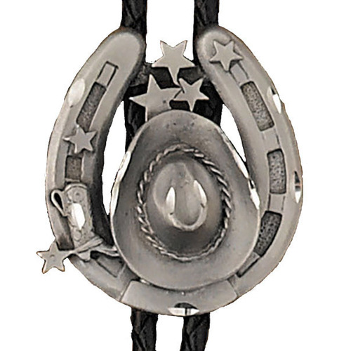 Bolo Tie Horseshoe and Hat