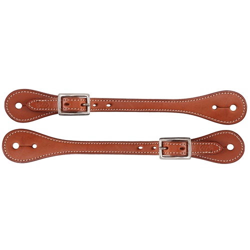 Fort Worth Straight Spur Straps Brown, Chestnut - main image