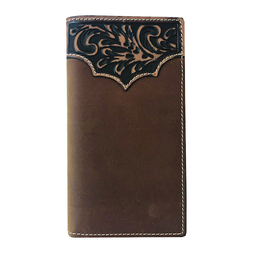 Rodeo Wallet, Tooled Yoke Tan