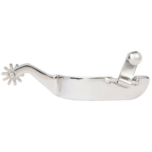 Stainless Steel Spur with 1" Band and 10 Point Rowel
