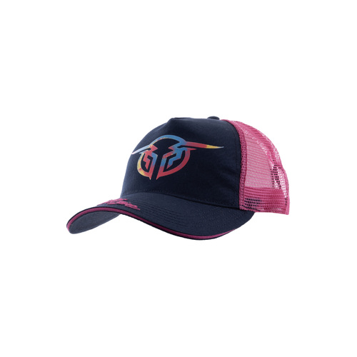 Bullring Trucker Cap, Navy/Pink