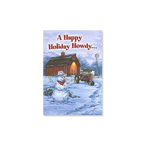 Christmas Card CB - Howdy Snowman