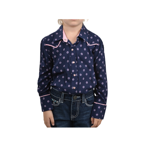 Girls Lorinda Western Shirt [Size: 4]