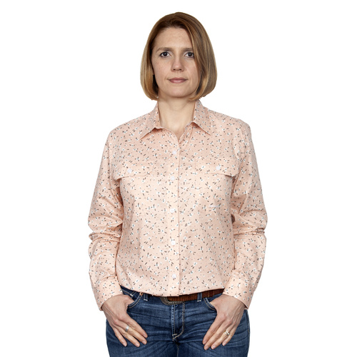 Womens Abbey Workshirt, Blush Orchids [Size: 20]