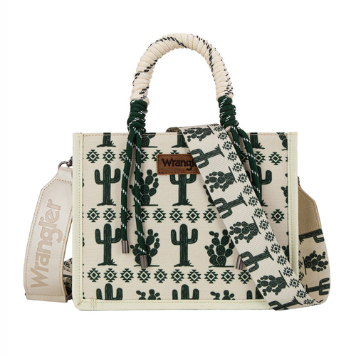 Wrangler Southwestern Rope Handle Crossbody Bag, Beige - main image