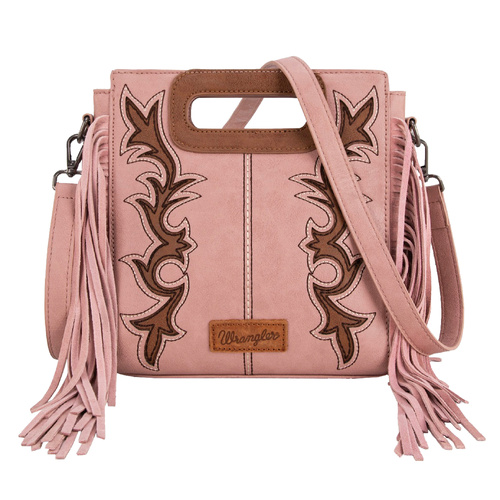 Wrangler Dallas Fringe Clutch Bag, Pink - main image